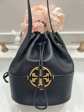 Tory Burch Miller Leather Bucket Bag